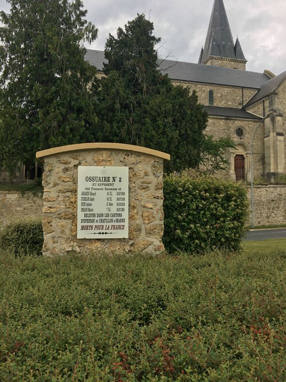 Ossuary at the military cemetery at Châtillon-sur-Marne